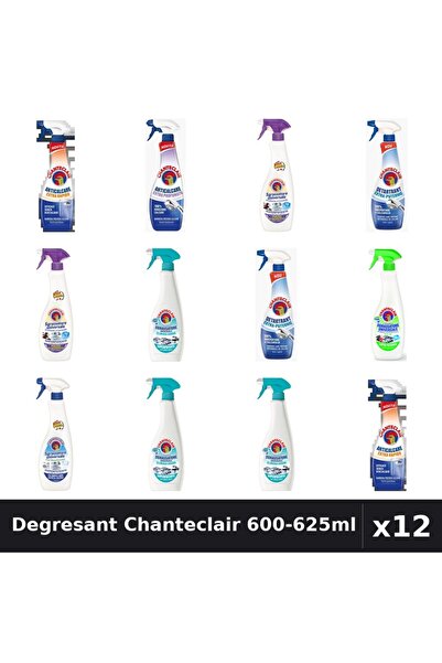 Chanteclair Set 12 Degresant Universal 600-625ml - 7 Arome, Anticalcar, Detar...