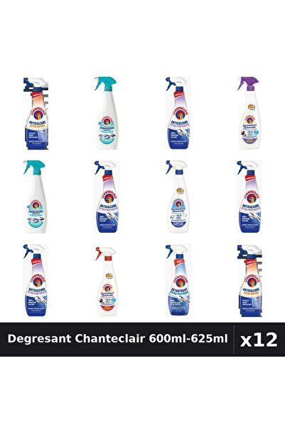 Chanteclair Set 12 Degresant Universal 600ml-625ml - 7 Arome, Anticalcar, Det...