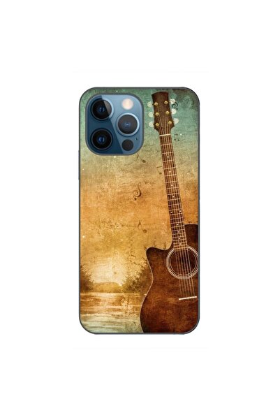 OEM Case compatible with Apple iPhone 12 Pro Silicone Gel Tpu Vintage Guitar ...