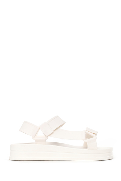 Derimod Women's White Strappy Thick-Soled Jelly Sandals 26Sfe4750Pv