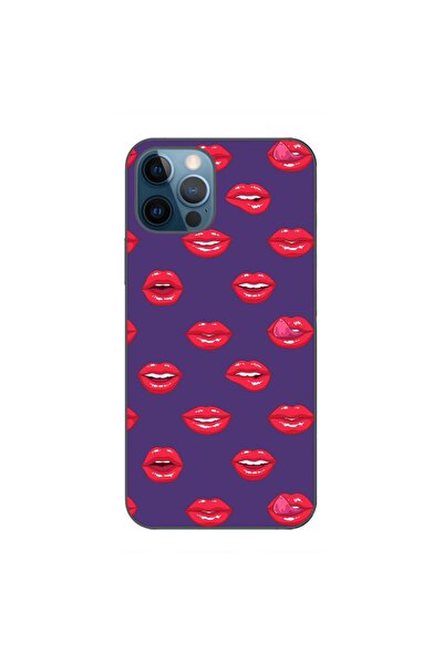 OEM Husa compatibila cu Apple iPhone 12 Pro Max Silicon Gel Tpu Model Buze Pa...