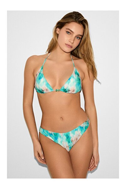 Kom Pirkuis Aksesaur Detaylı Üçgen Bikini