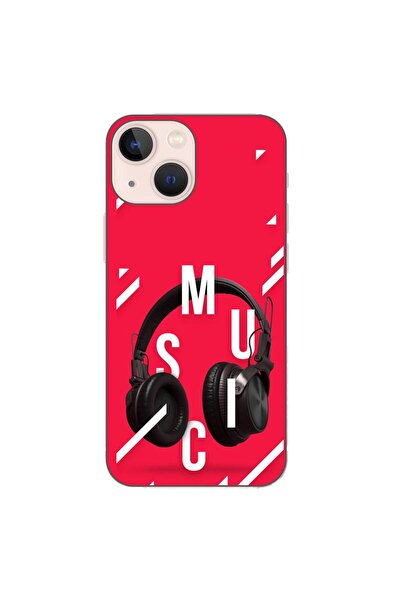 OEM Husa compatibila cu Apple iPhone 13 Mini Silicon Gel Tpu Model Music Head...