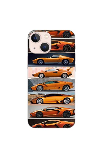 OEM Case compatible with Apple iPhone 13 Mini Silicone Gel Tpu Lamborghini Ca...