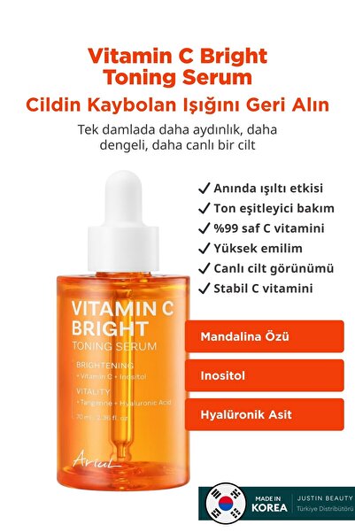 Ariul Vitamin C Bright Toning Serum - C Vitaminli Leke Karşıtı Aydınlatıcı Serum