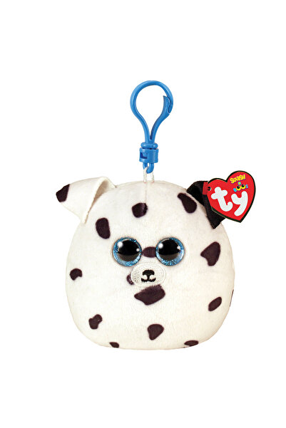 TY Squishy Beanies Fetch Χνουδωτό Μπρελόκ Σκυλάκι Δαλματίας Λευκό