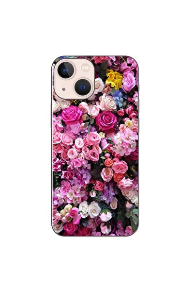 OEM Husa compatibila cu Apple iPhone 13 Mini Silicon Gel Tpu Model Trandafiri...