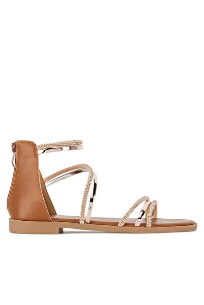 Jenny Γυναικεία Σανδάλια SF127-01 Καφέ