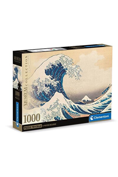 CLEMENTONI Παζλ Museum Collection Hokusai: Το Μεγάλο Κύμα 1000 τμχ - Compact Box