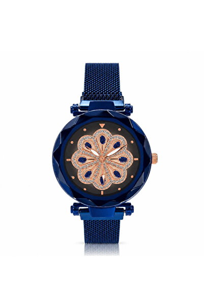 Watch Ceas dama cu bratara magnetica, Francesca di Geneva, Albastru, FF229