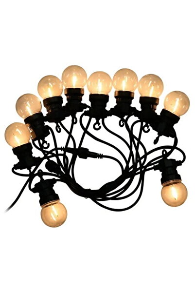 V-TAC LED STRING 5M 10 BULBS 0.4W / BULB 3000K