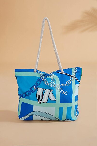 Marina Swimwear Marina Saks Patterned Beach Bag C2315-Tr2