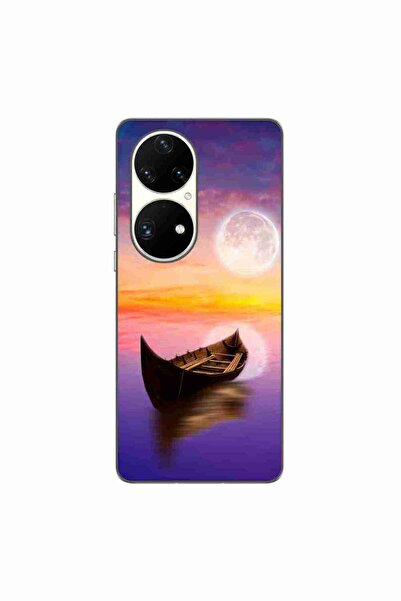 OEM Θήκη συμβατή με Huawei P50 Pro Σιλικόνης Gel TPU Μοντέλο Moonlit Serenity