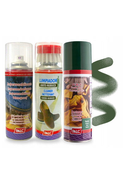 Palc Set de ingrijire pentru piele intoarsa si nubuc, Palc, 3 in 1, 200 ml, s...