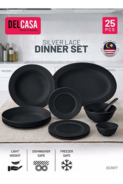 DELCASA Melamine ware 25Pcs Dinner Set Made in Malaysia
