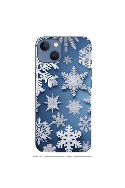 OEM Husa compatibila cu Apple iPhone 13 Silicon Gel Tpu Model Fulgi de Zapada