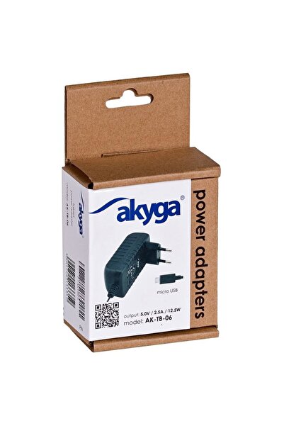 Akyga Universal Tablet Adapter AK-TB-06 5V/2.5A DC MicroUSB