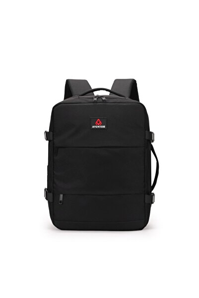 aventor Rucsac Avion 40x30x20 cm Wizz Air/Ryanair, Poliester, 24 L, AV202, Negru