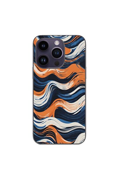 OEM Husa compatibila cu Apple iPhone 14 Pro Silicon Gel Tpu Model Abstract Cr...