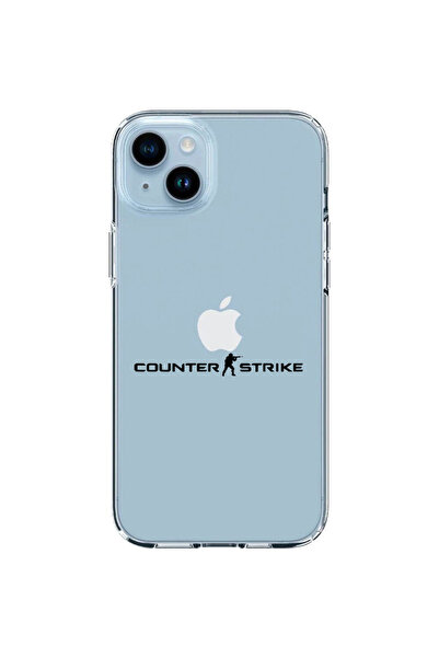 OEM Husa compatibila cu Apple iPhone 14 Silicon Transparenta Model Counter St...
