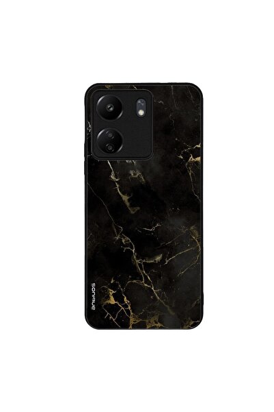 Sonique Θήκη Marble Series για Xiaomi Redmi 13C 4G / Poco C65 4G Μαύρο 01
