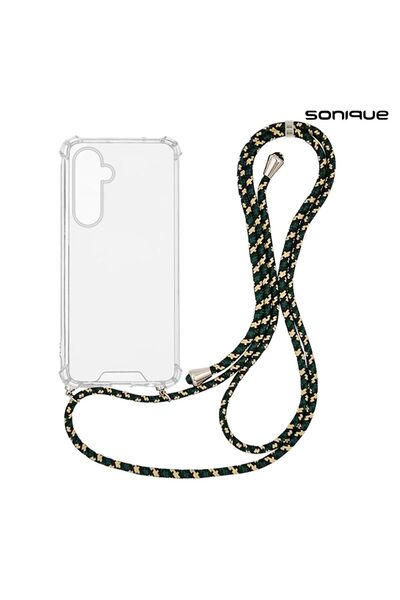 Sonique Θήκη Σιλικόνης με Κορδόνι Armor Clear Samsung Galaxy M35 5G Rainbow Π...