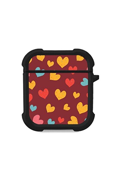 Sonique Θήκη Σιλικόνης Heart Series για AirPods 1/2 Μπορντώ