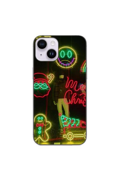 OEM Husa compatibila cu Apple iPhone 14 Silicon Gel Tpu Model Craciun Vitrina...