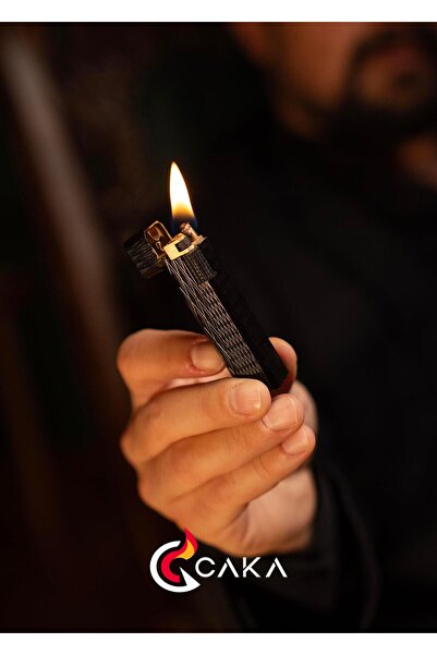 caka lighter Petra Titan Black Benzinli Çakmak - CKL-069