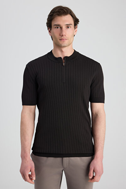 D'S Damat Ds Damat Regular Fit Brown Plain Sweater
