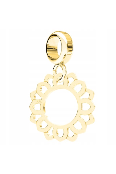Larezo Pandantiv Tip Charm Pentru Bratari Modulare, Argint 925 Placat Cu Aur ...