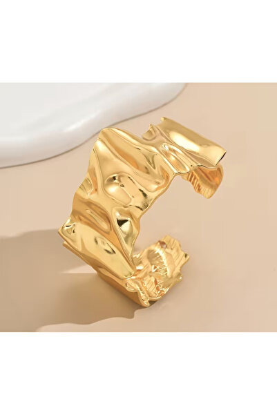 OEM Brățară Statement “Liquid Gold” – Design Sculptural Organic