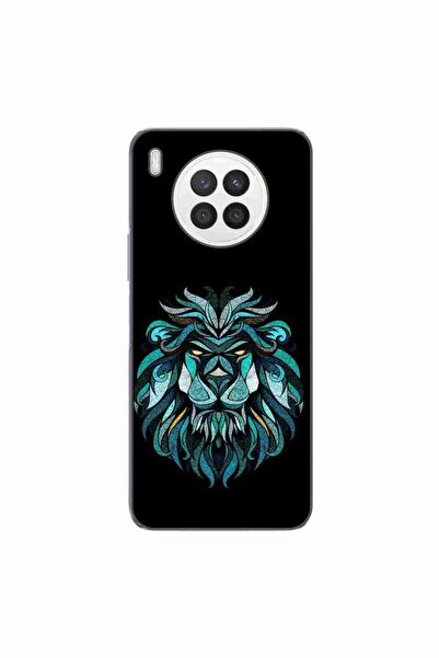 OEM Case compatible with Huawei Nova 8i Silicone Gel Tpu Pattern Abstract Lion