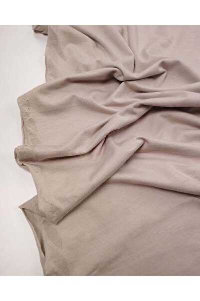 Kumaş Parça Beige Single Jersey Combed Cotton Fabric Soft Flexible Flowing T-...