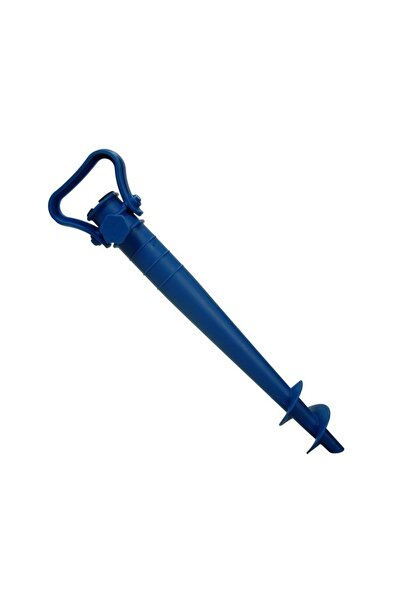 OEM Screw Type Umbrella Holder, Blue, Firm Fixation in Sand, Compatible Ø22-3...