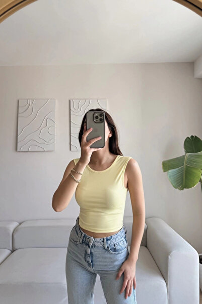 KauFurn Sırt Dekolteli Basic Bluz