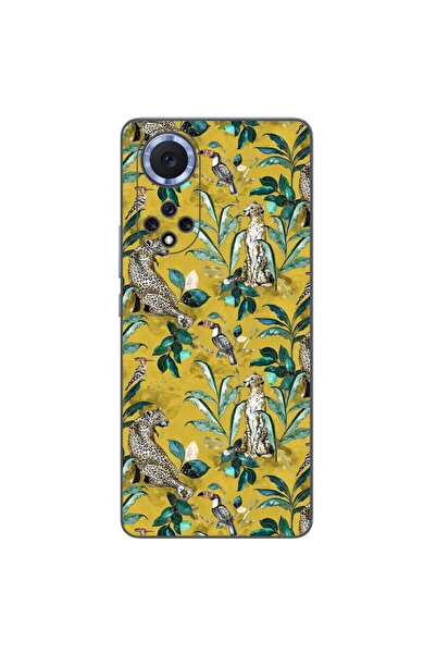 OEM Θήκη συμβατή με Huawei Nova 9, από σιλικόνη gel TPU, με κίτρινο σχέδιο ζο...