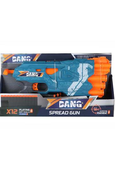 Bang مسدس لعبة للأطفال مع 12 رصاصة، إطلاق يدوي، مدى إطلاق طويل