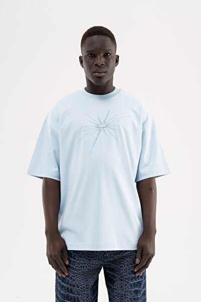Machinist Men's Oversized T-shirt with Embroidered Metallic Logo – Interlock ...