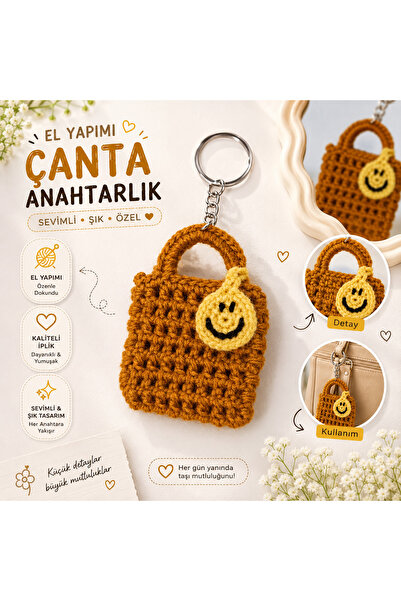 RESSO COFFEE Handmade Knitted Bag Keychain