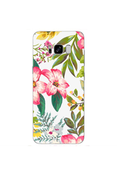 Other Samsung S8 Plus Red laves Transparent Silicone TPU Θήκη