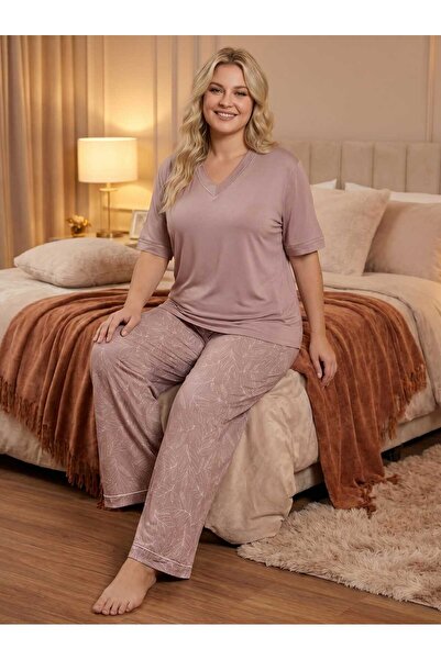 Lohussa New Season Women's Dusty Rose Special Design Short Sleeve Summer Cott...