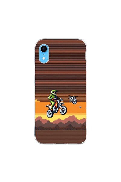 OEM Husa compatibila cu Apple iPhone XR Silicon Gel Tpu Model Pixel Art Motor...