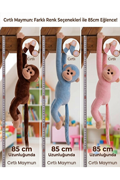 Poffy Toys Sarılan Maymun (Cırtlı)