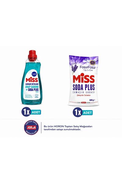 Miss SODA PLUS LAVANTA 500 GR 1 ADET ve ÇAMAŞIR DETERJANI ARAPSABUNU ETKİLİ 1...