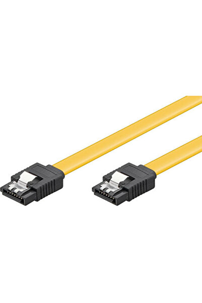POWERTECH Καλώδιο SATA III 7 ακίδων σε SATA III 7 ακίδων 0,7μ Κίτρινο (CAB-W045)