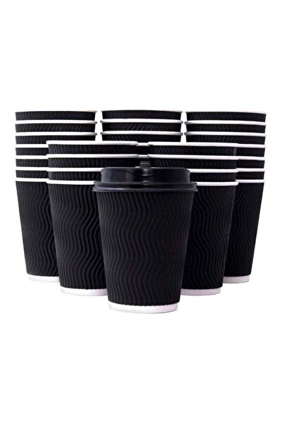 Arabest 50-Piece Ripple Cup,With Lid,High-Grade Material,Durable,Fade-Proof,E...