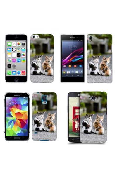 OEM Husa compatibila cu Apple iPhone 7 Plus Silicon Gel Tpu Model Kitties