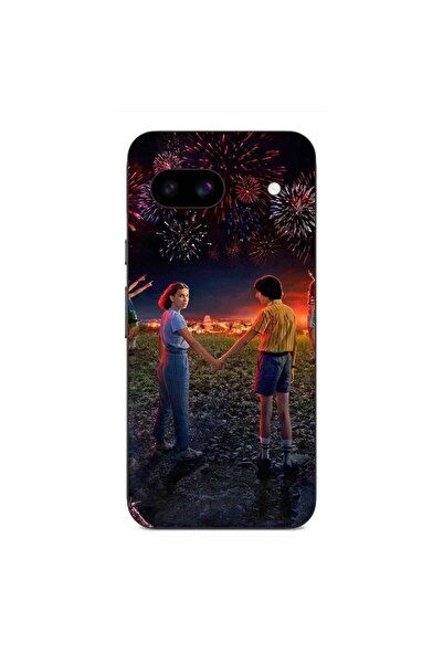 OEM Husa compatibila cu Google Pixel 8A Silicon Gel Tpu Model Stranger Things...
