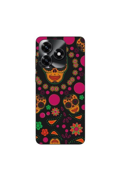 OEM Husa compatibila cu Honor X5c Plus Silicon Gel Tpu Model Halloween Floral...